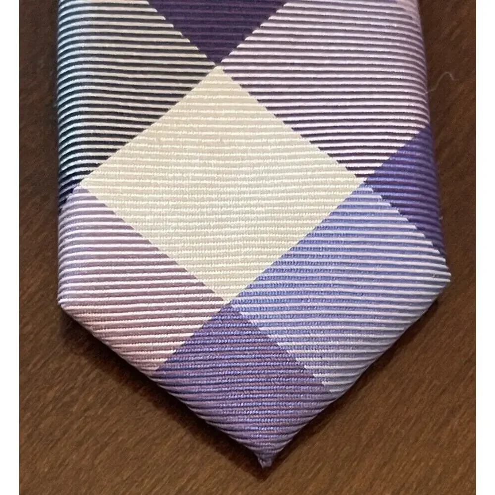 Nordstrom Kids Purple 100% Silk Men’s Neck Tie Made In China